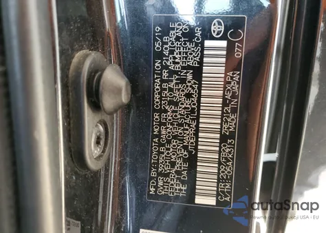 2020 Toyota Corolla Le из США, поврежденный, VIN JTDEPRAE1LJ046547